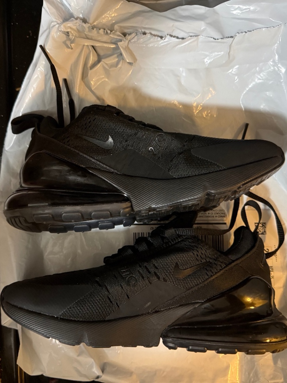 Nike Air Max 270 Triple Black 5.5W